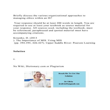 Briefly discuss the various organizational approaches to managing .docx