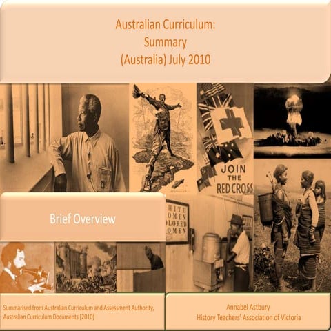 Brief overview australian curriculum