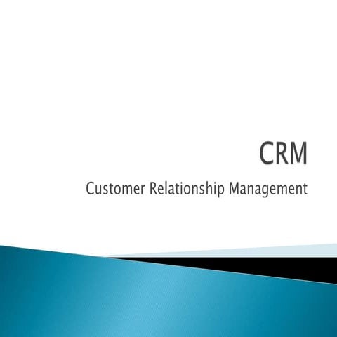Brief points on crm