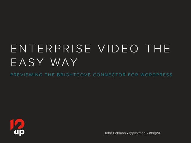 Enterprise Video the Easy Way: Prev...