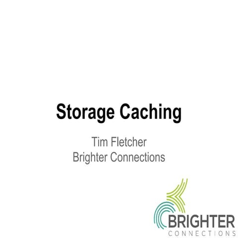 Why flash storage caching
