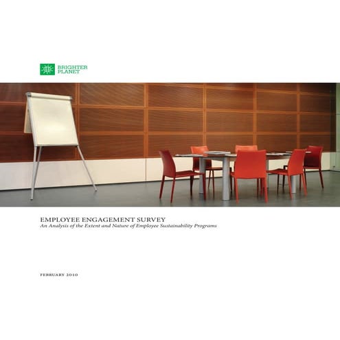 Brighter Planet Employee Engagement and Sustainability Survey 2009