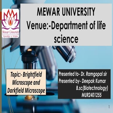 Bright field and Dark field microscope.pptx