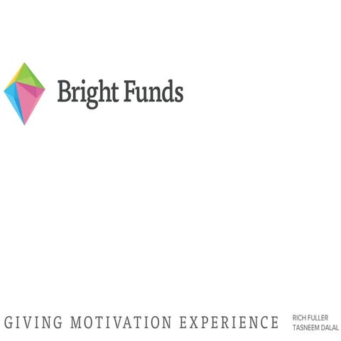 Bright Funds - Giving Motivation Experience Student Project