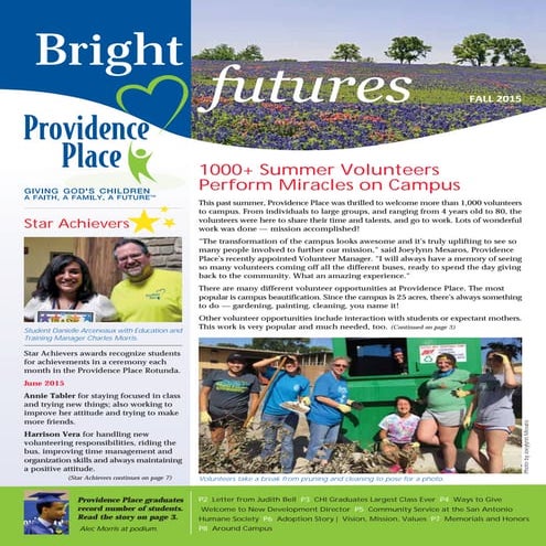 Center For Independence:Bright Futures Fall 