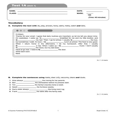 Bright grade 10 Test 1A_Unit 1 for students.doc