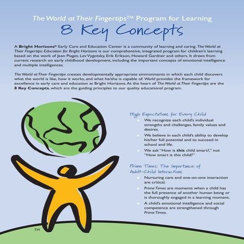 Bright horizons 8 key educational concepts