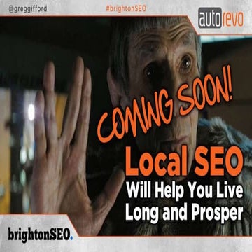 Local SEO Will Help You Live Long and Prosper