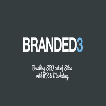 Brighton SEO: Breaking SEO out of Silos with PR &Marketing