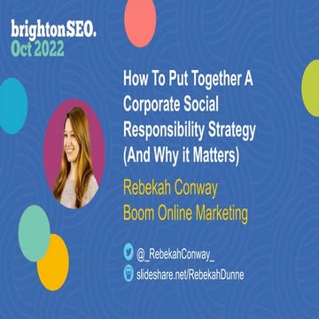 How to Create A Corporate Social Responsibility (CSR) Strategy (And Why it Ma...