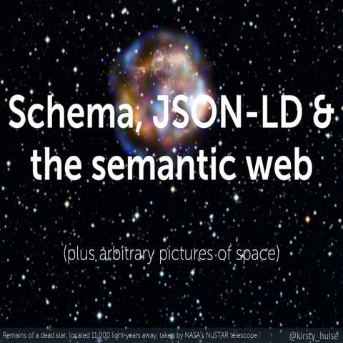 Brighton April 2015 - Schema, JSON-LD & the semantic web