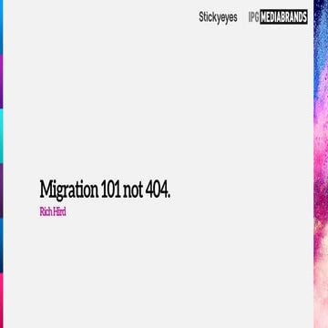 SEO Migration 101, not 404 | BrightonSEO 2021