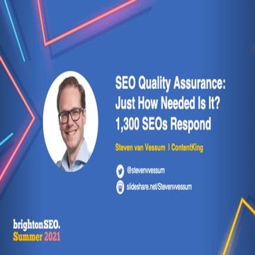 SEO Quality Assurance: Just How Needed Is It? 1,300 SEOs respond
