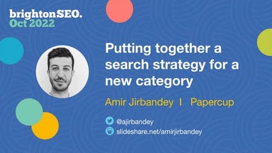 How to put together a search strategy for a new category