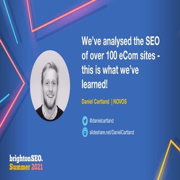 We’ve analysed the SEO of over 100 eCom sites - this is what we’ve learned!