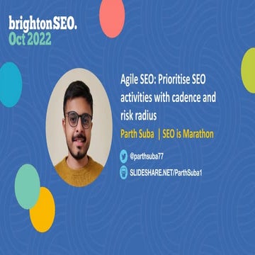 Agile SEO: Prioritise SEO Activities with Cadence and Risk Radius