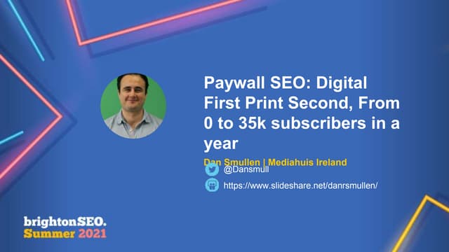 Paywall SEO: Digital First Print Second, From 0 to 35k subscribers in a year