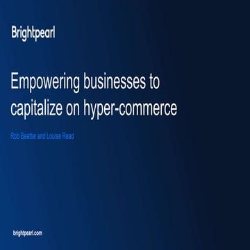 Empowering Business to Capitalise on Hypercommerce