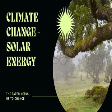 Climate Change - Solar Energy | PDF