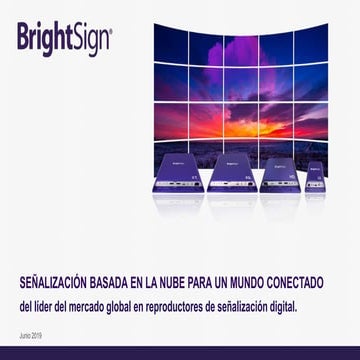 BrightSign Funcinalidades Castellano Carteleria digital | PPTX