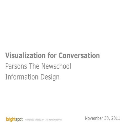 Visualizations for Conversation - Parsons Class Presentation