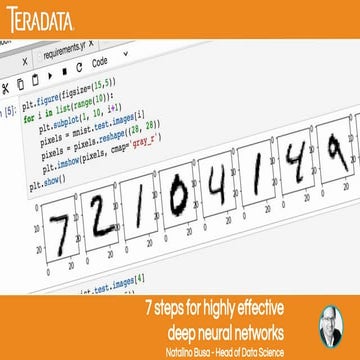 7 steps for highly effective deep neural networks