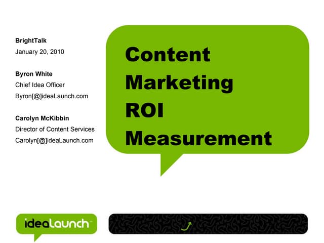 BrightTalk Content Marketing Summit