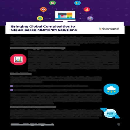 Cloud-based MDM/PIM Solutions