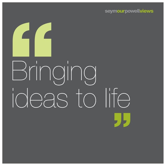 Bringing ideas to life