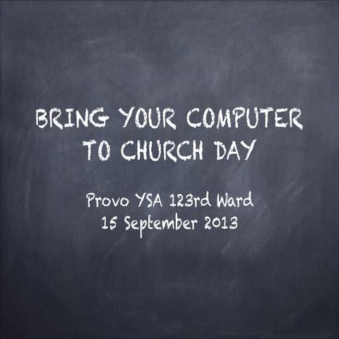 Clerk Training for the Church of Jesus of Latter day saints | PPT