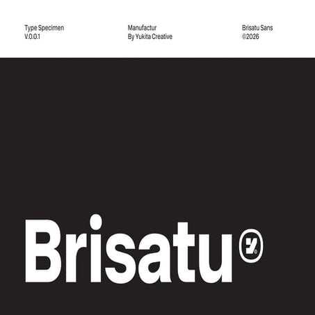 Type Specimen Brisatu Sans: A Modern Grotesk Sans Serif | PDF