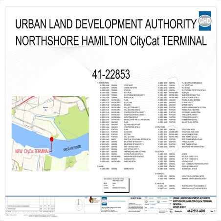 Brisbane ferries project drawings