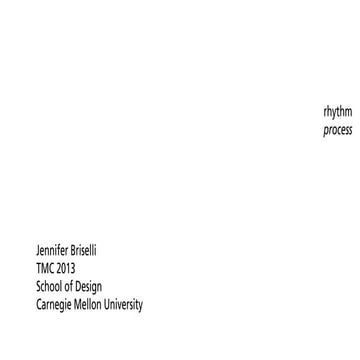 Rhythm Design Process