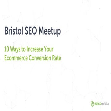 10 Ways To Increase Your Ecommerce Conversion Rate