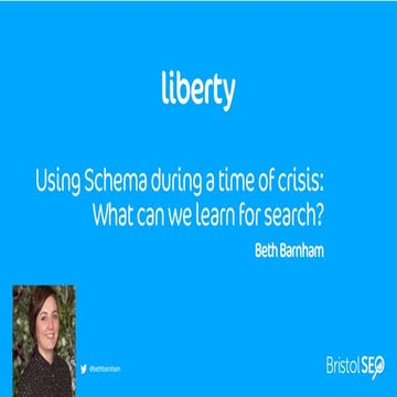 BristolSEO - Using Schema during a time of crisis: what can we learn for search?