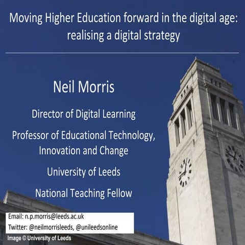 Moving Higher Education forward in the digital age: realising a digital strat...
