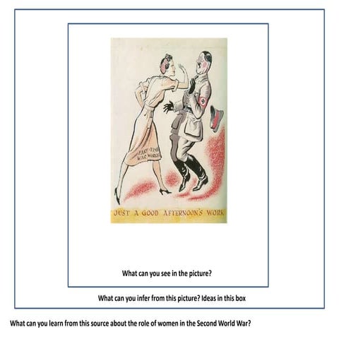 Britain 1914   1950 gcse source starters women in ww2