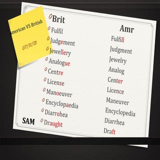 American VS British English Spelling