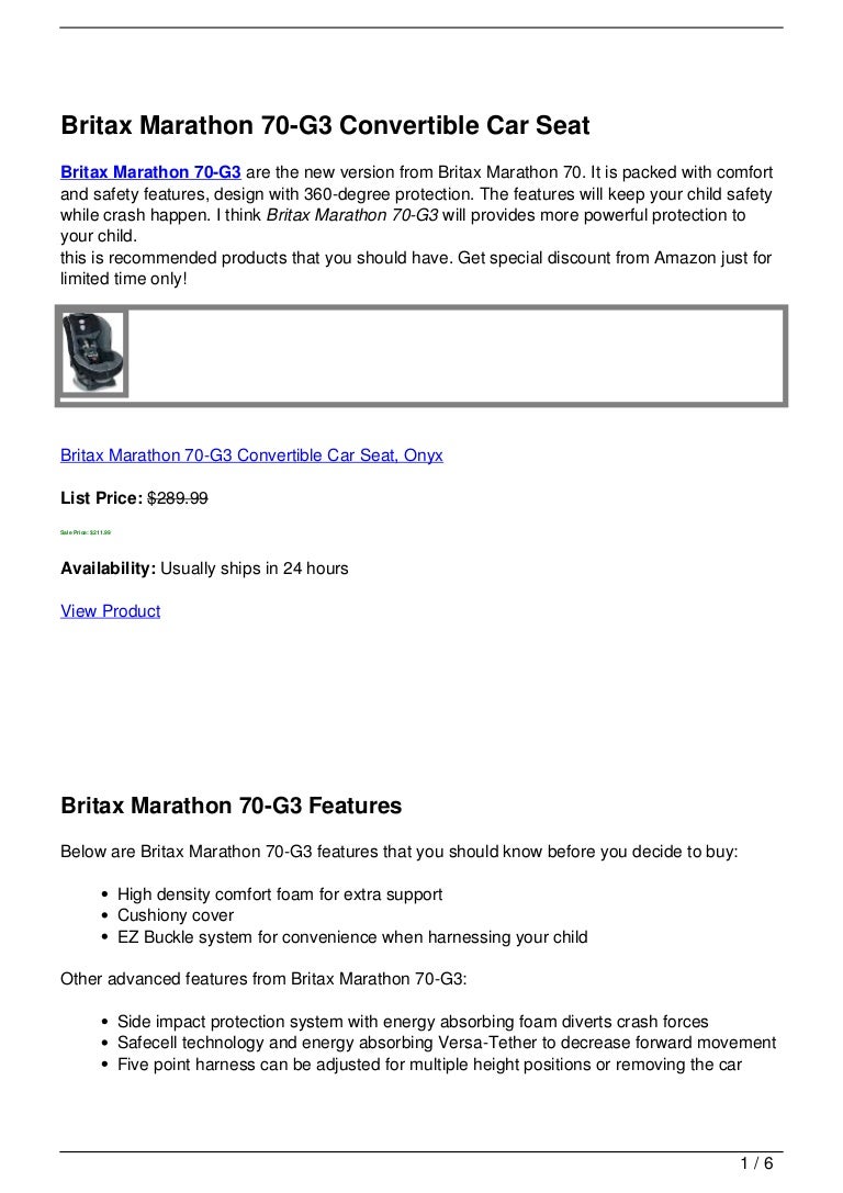 britax marathon 70 g3
