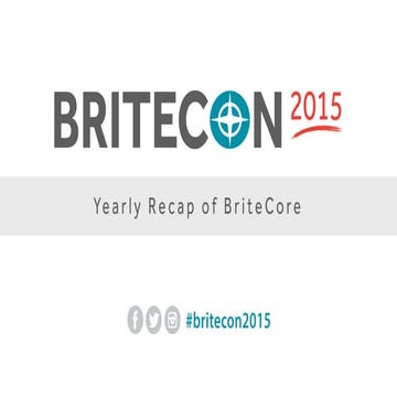 BriteCon2015 - Intro Presentation