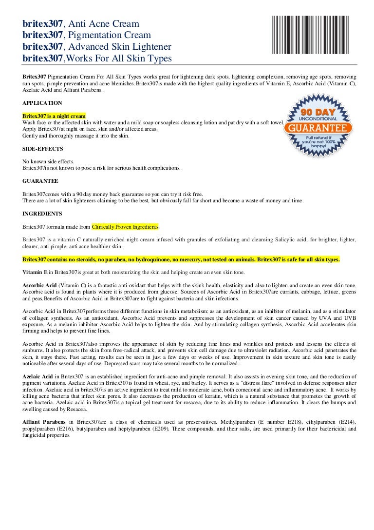 pigmentation lightening cream