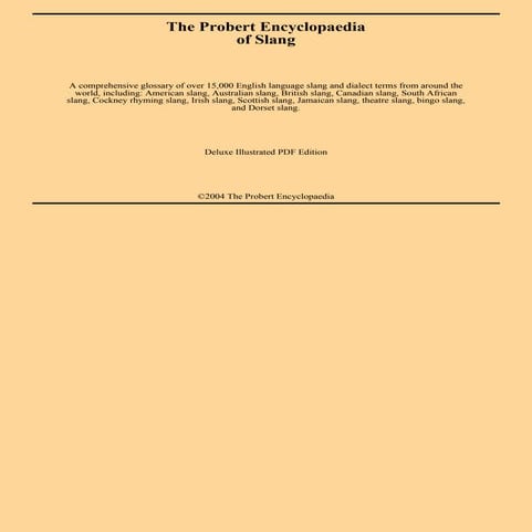 British and American slang A to Z list PDF book free