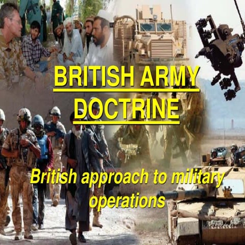 Comprehensive Overview of British Army Doctrine and Military Operations ...