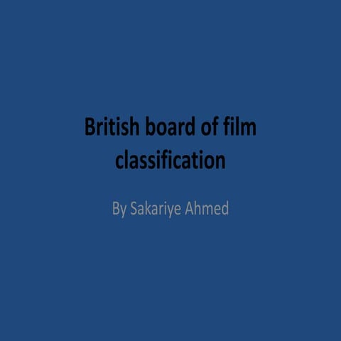 British board of film classification