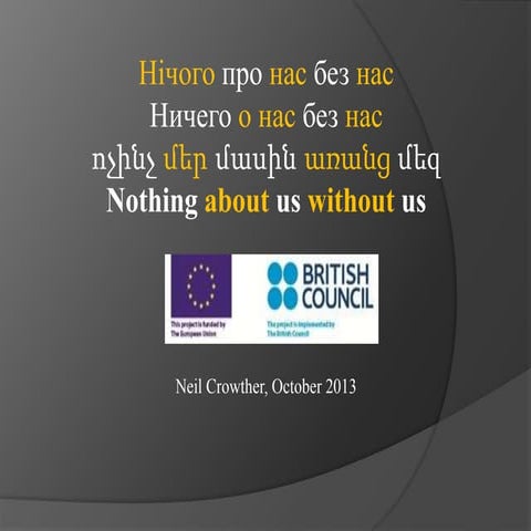 Inclusive local decision making & the UNCRPD