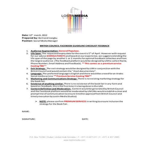 British council approval