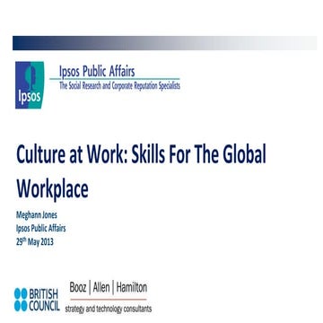 Culture At Work Presentation by Meghann Jones, Research Director, Ipsos Publi...