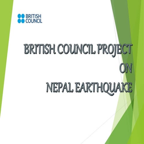 British council project on Nepal Earthquake
