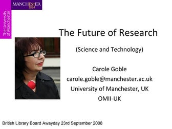 The Future of Research (Science and Technology)