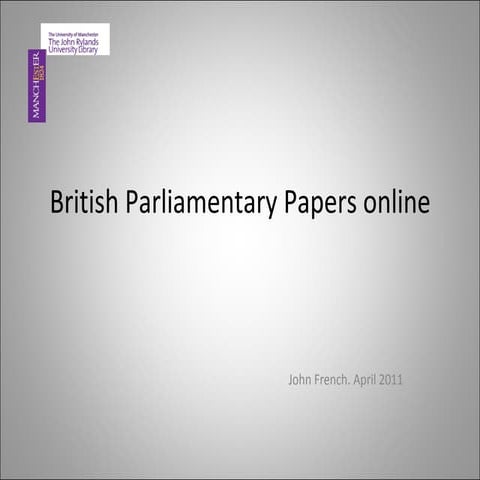 British parliamentary papers_online2011